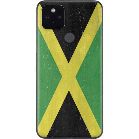Jamaica Flag Distressed Google Pixel 4a 5G Skin